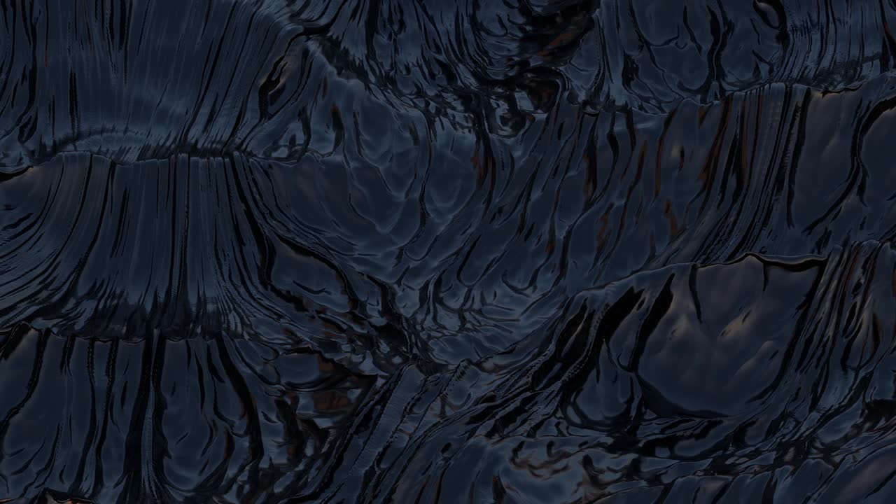 fondo abstracto negro. superficie desplazada detallada. superficie abstracta del planeta. textura de ruido. bucle de animación de renderización 3d. 4k uhd