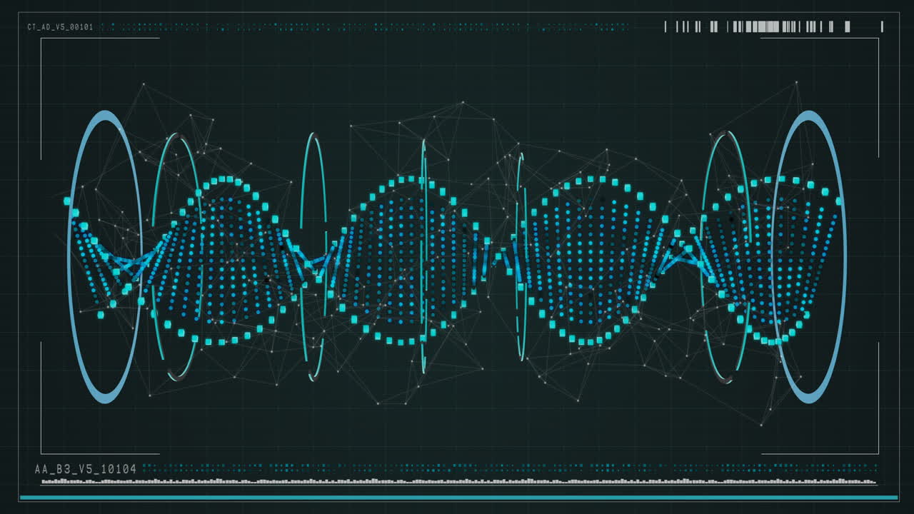 estructura de adn generada digitalmente