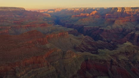vista of rugged and arid mountains of grand canyon national park in arizona, united states