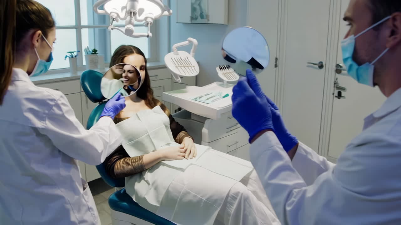 mona lisa en el dentista