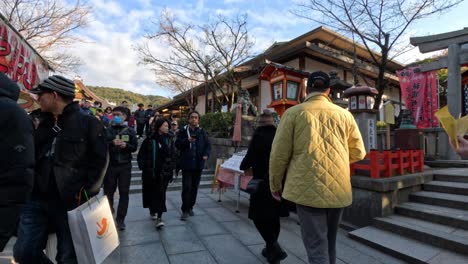 crowded outdoor market with diverse visitors