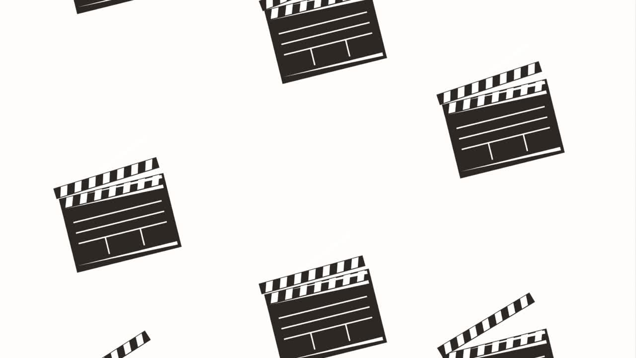 영화 클래퍼 보드 레트로 모션