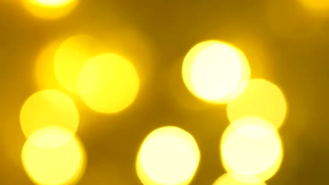 yellow leds quickly flash in a blurry focus.