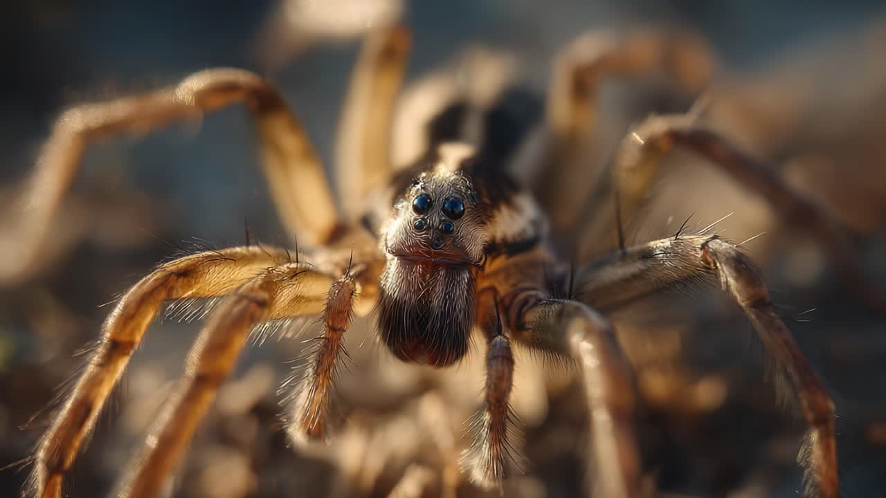 A Stunning Close-Up of a Spider Captured in Two Frames, Showcasing Its Intricate Features, Striking Colors, and Unique Visual Perspective