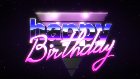 Happy-Birthday-with-neon-triangle-in-galaxy