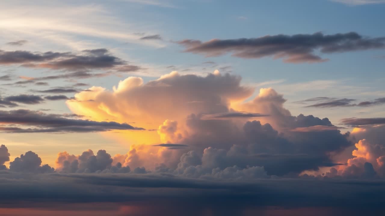 Dramatic Sunset Clouds Over the Horizon