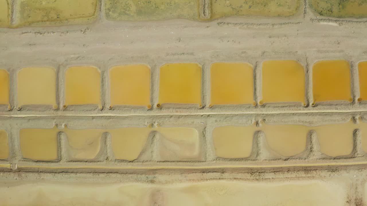 Graphic nature reserve, salt ponds, Ile-de-R&eacute;, drone view France