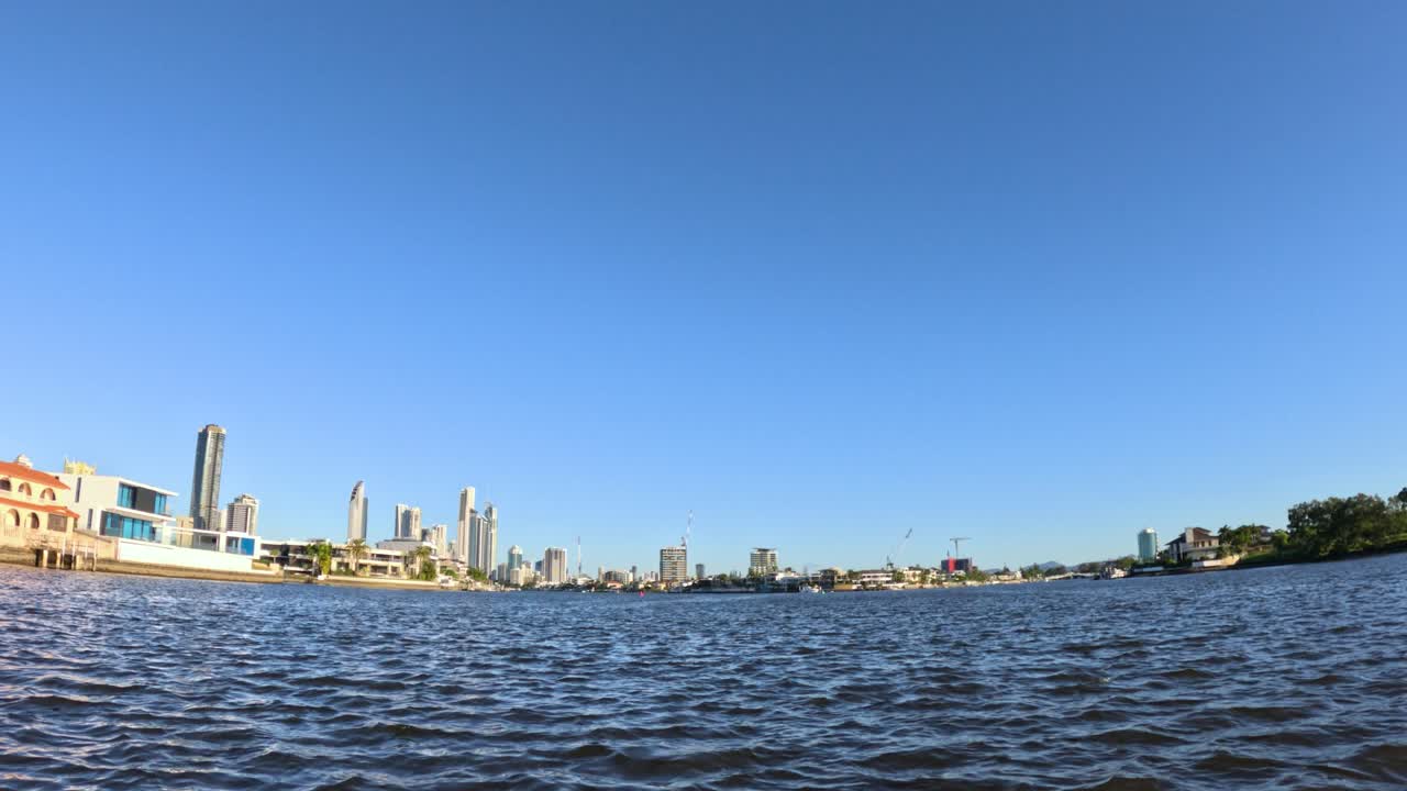 골드 코스트 스카이라인의 파노라마 뷰