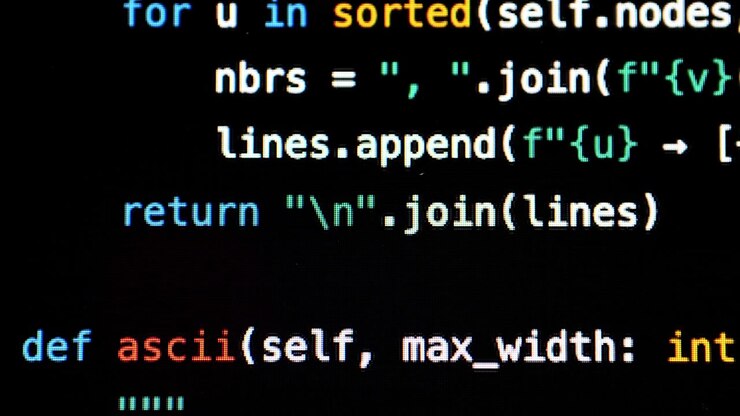 Scrolling Python Source Code on Computer Screen