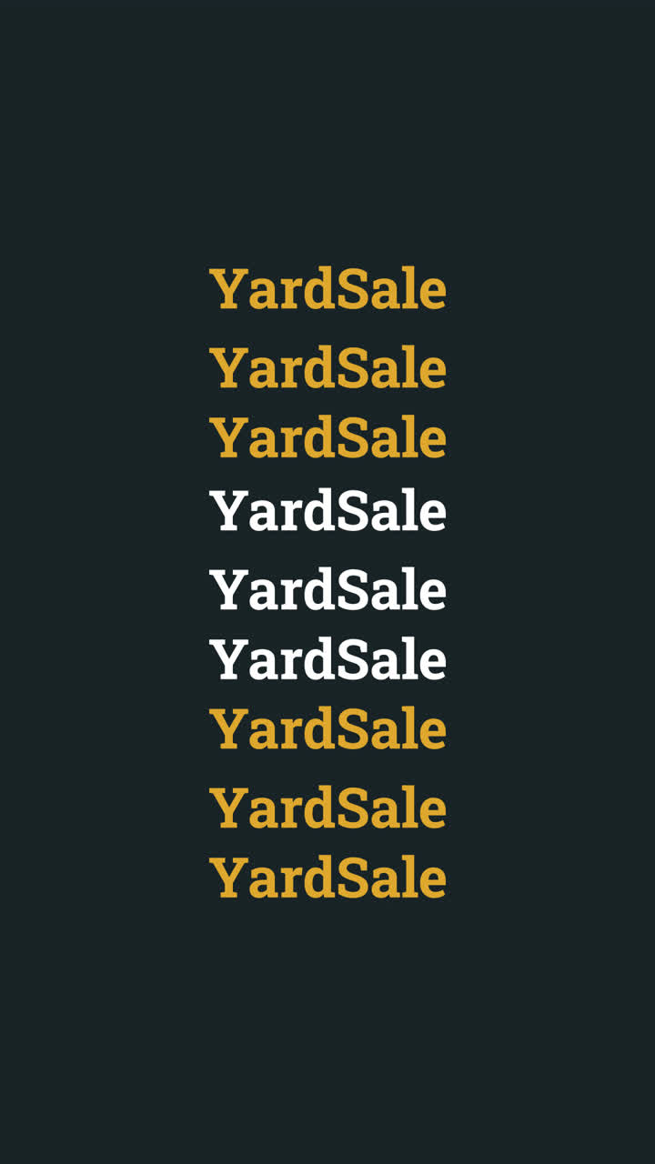 Abstract Spiral Design and Yard Sale Poster