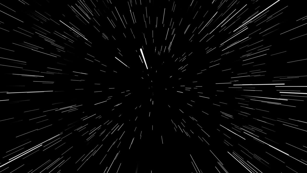Stars Space Warp Speed through Galaxy 4K