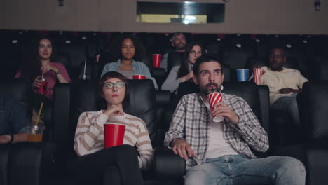 moviegoers at the cinema