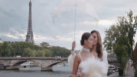 elegant couple in paris