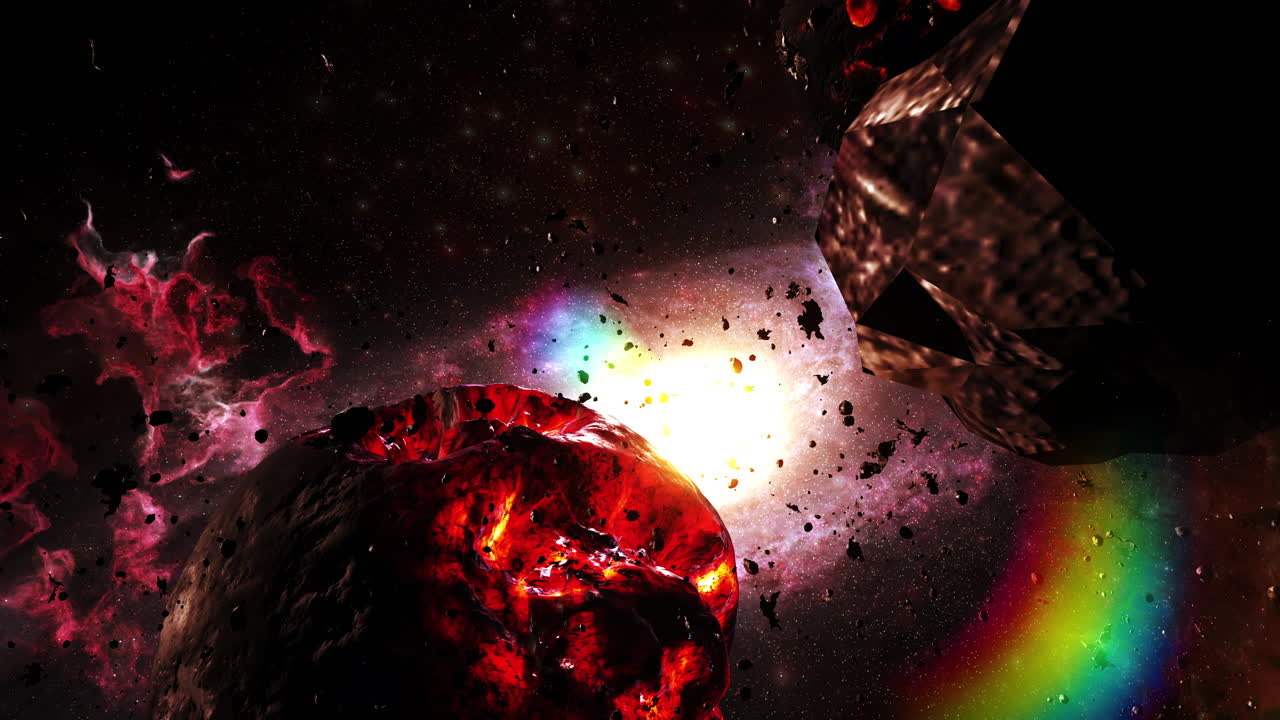 Cosmic View: Planets and Nebulae in Outer Space