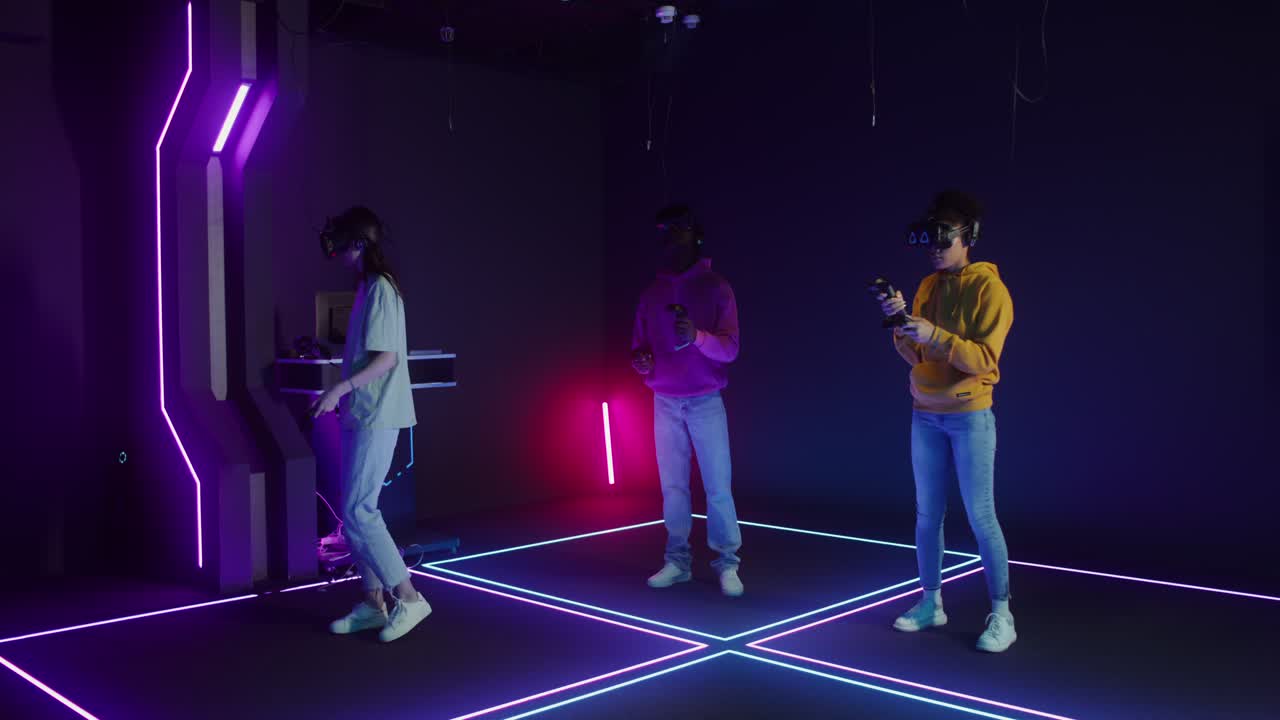 People Playing Virtual Reality Games