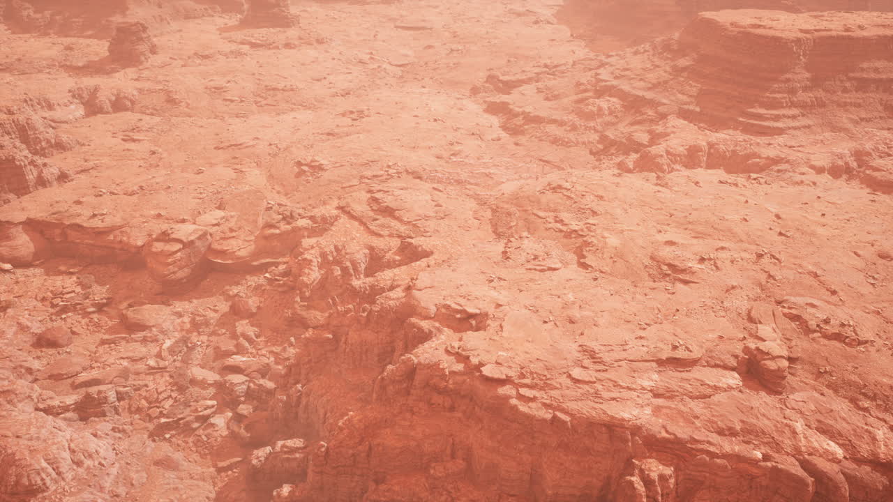 Vista aerea del Grand Canyon nella nebbia