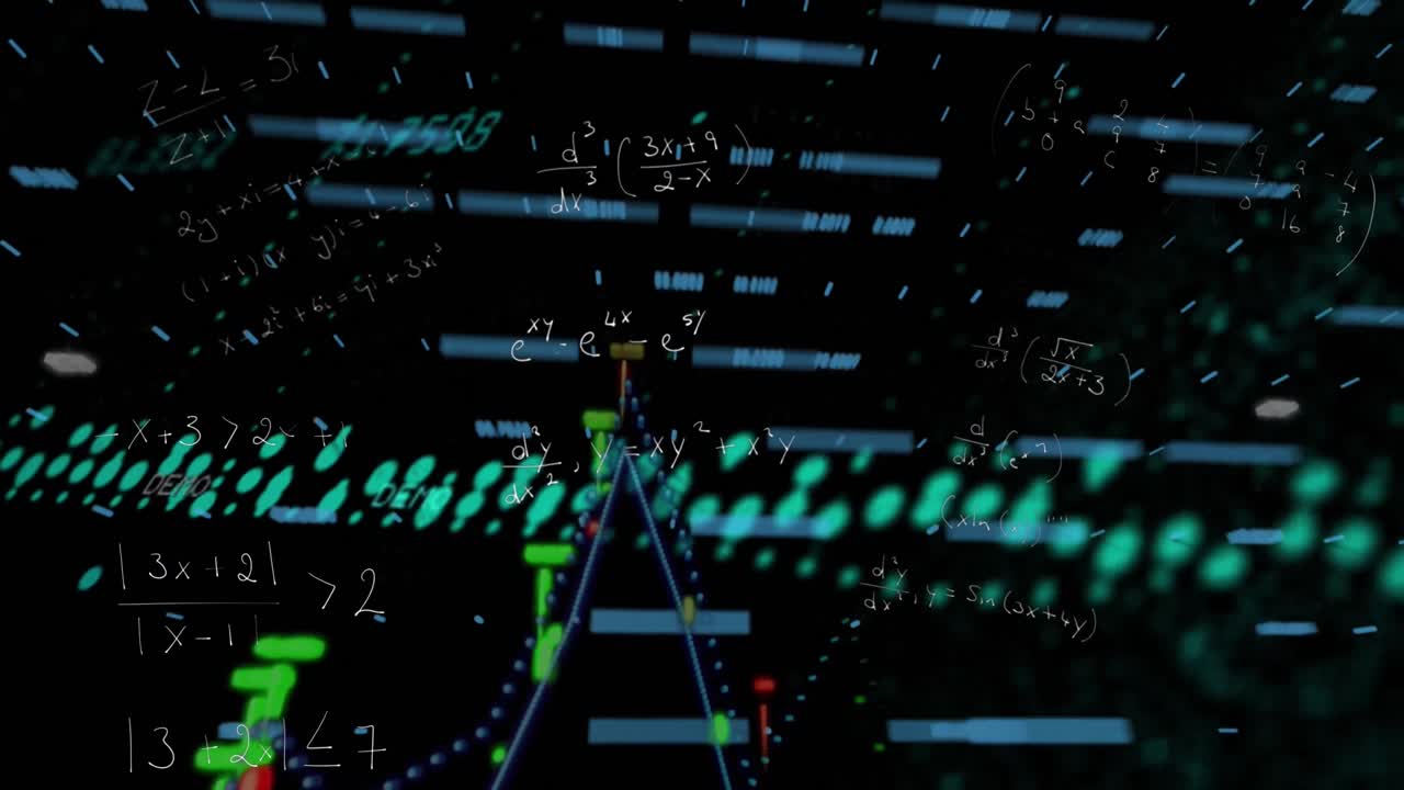 Animation of numbers and data processing