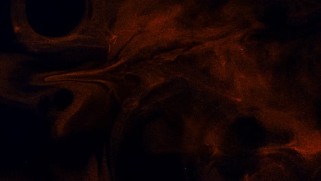 flow of red and gold colors on a black three-dimensional moving background, transition.