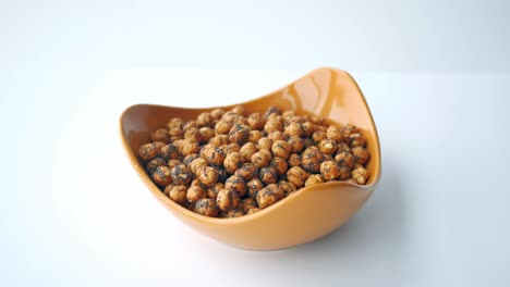 roasted chickpeas in a bowl