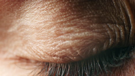 Vision, blink and blue eye of woman for sight