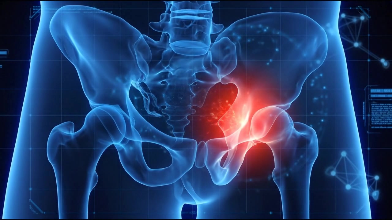 Medical Animation of Hip Joint Pain and Inflammation