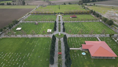 San-Javier-De-Loncomilla,-Chile-Maule-Straßen,-Fliegende-Ansicht-Von-Der-Drohne