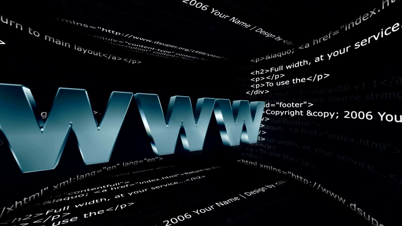 el concepto de internet, la animación, el fondo, el bucle