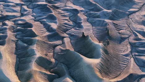 abstract pattern of riverbeds through landscape near hanksville, utah