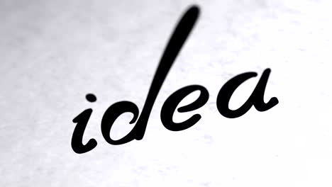 "idea" on the page. looping footage has 4k resolution.