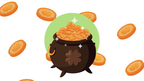 ilustración de la olla de oro