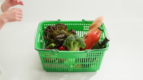 woman shopping at grocery store