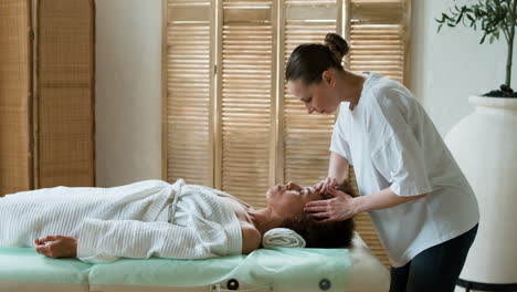 woman getting a massage