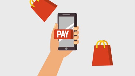 payment online digital animation