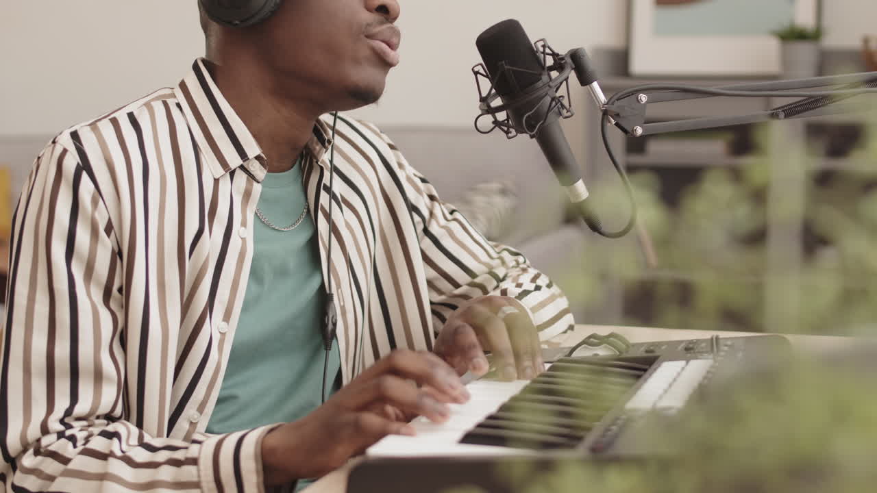 African American Man Making Electronic and Signing