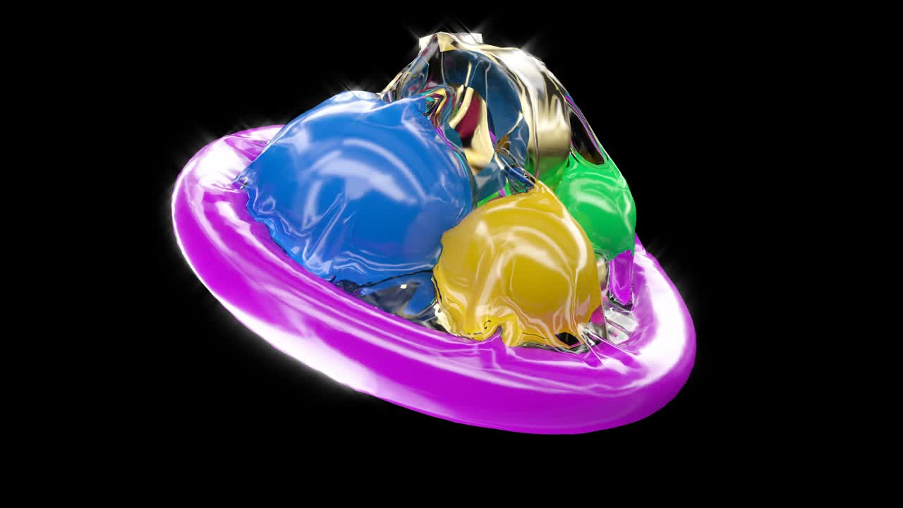 signo de dólar de oro formas geométricas en embalaje de plástico sellado capaz de buclear sin costuras 4k