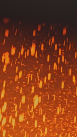 abstract orange sparks