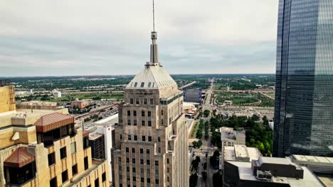 oklahoma city skyline with historic and modern buildings