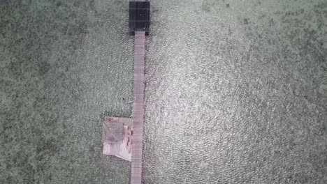 Aerial-Birds-Eye-View-Of-Cinnamon-Boardwalk-At-Koh-Mak,-Thailand