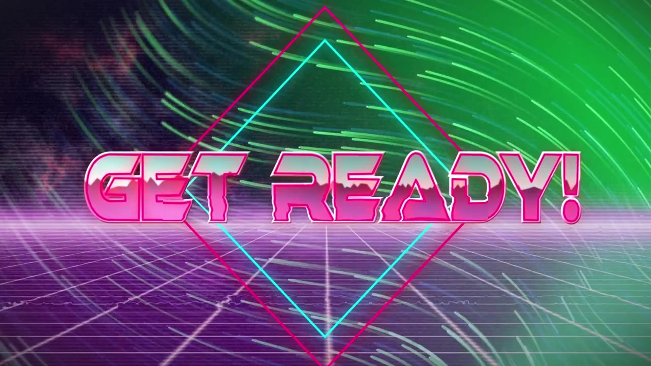 This video features light trails moving over a black background