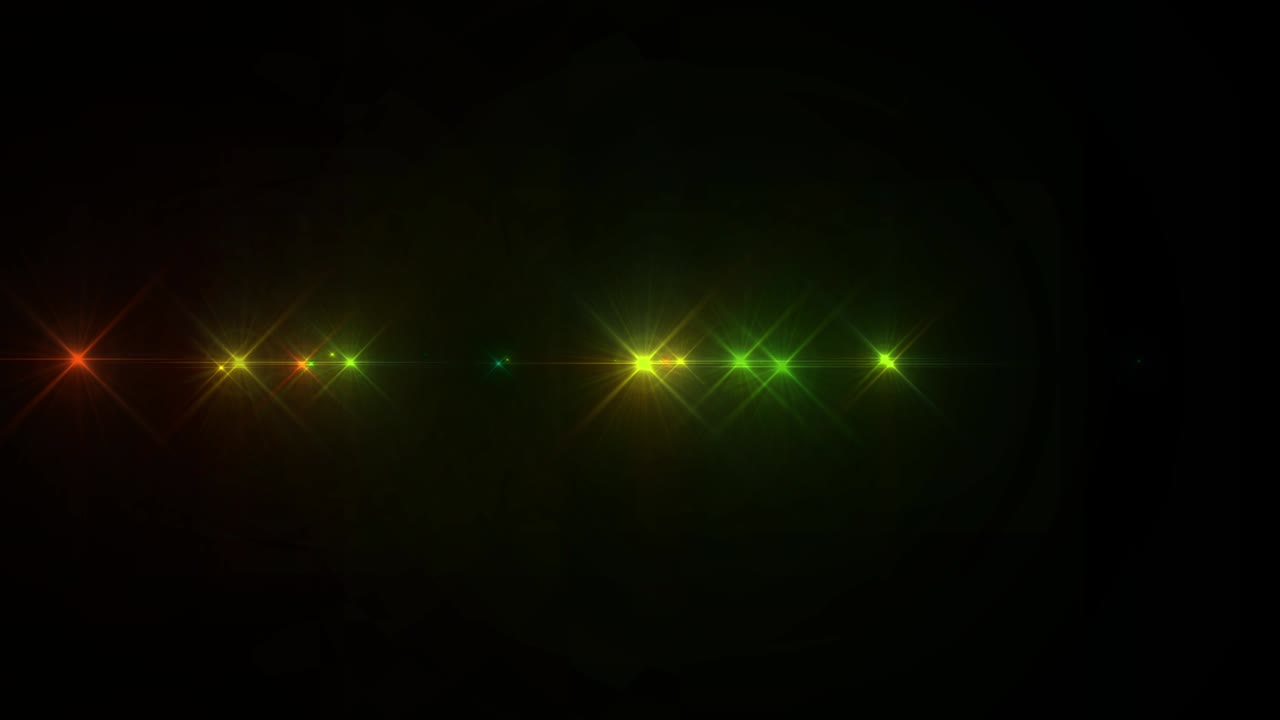 Linea singola di luci da discoteca colorate in loop