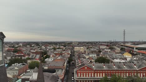 desde la catedral de st. louis hasta el barrio francés vista aérea