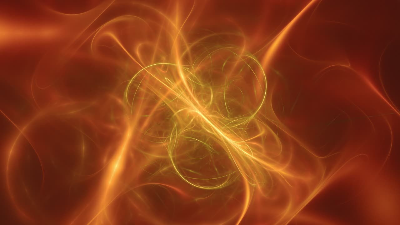 líquido ámbar naranja abstracto, disolución del núcleo interno de magma caliente, viaje espiritual