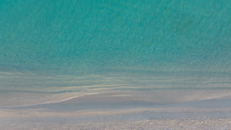 aerial view of a beautiful tropical beach with turquoise water