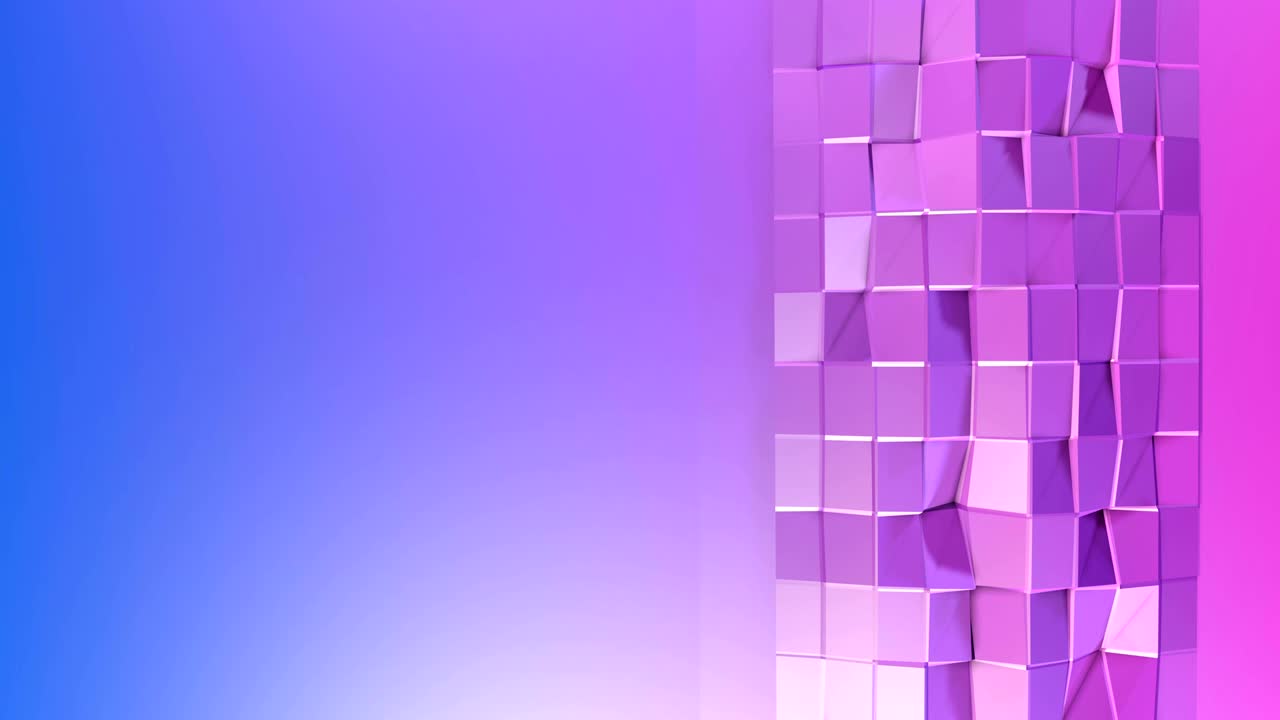 fondo en bucle de estilo low poly abstracto. animación 3d sin costuras en 4k. colores de gradiente modernos. la superficie violeta brilla y brilla 6