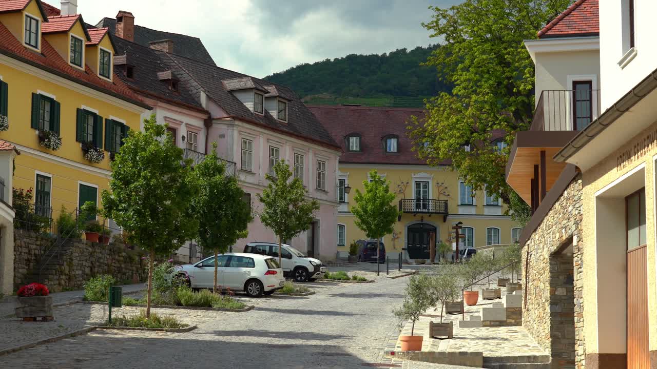 calle principal de la ciudad de mercado de spitz an der donau