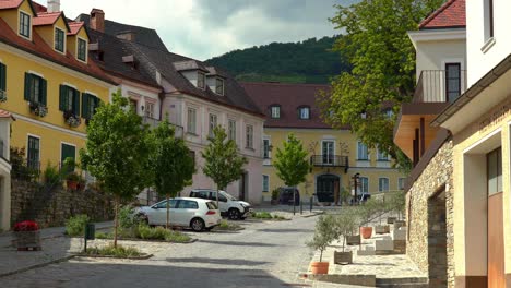 main street of spitz an der donau market town