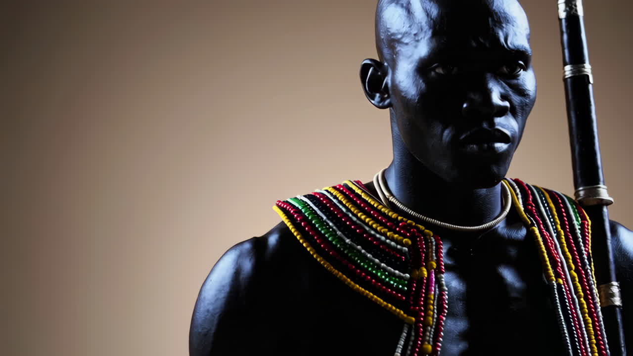 African Tribal Man Portrait