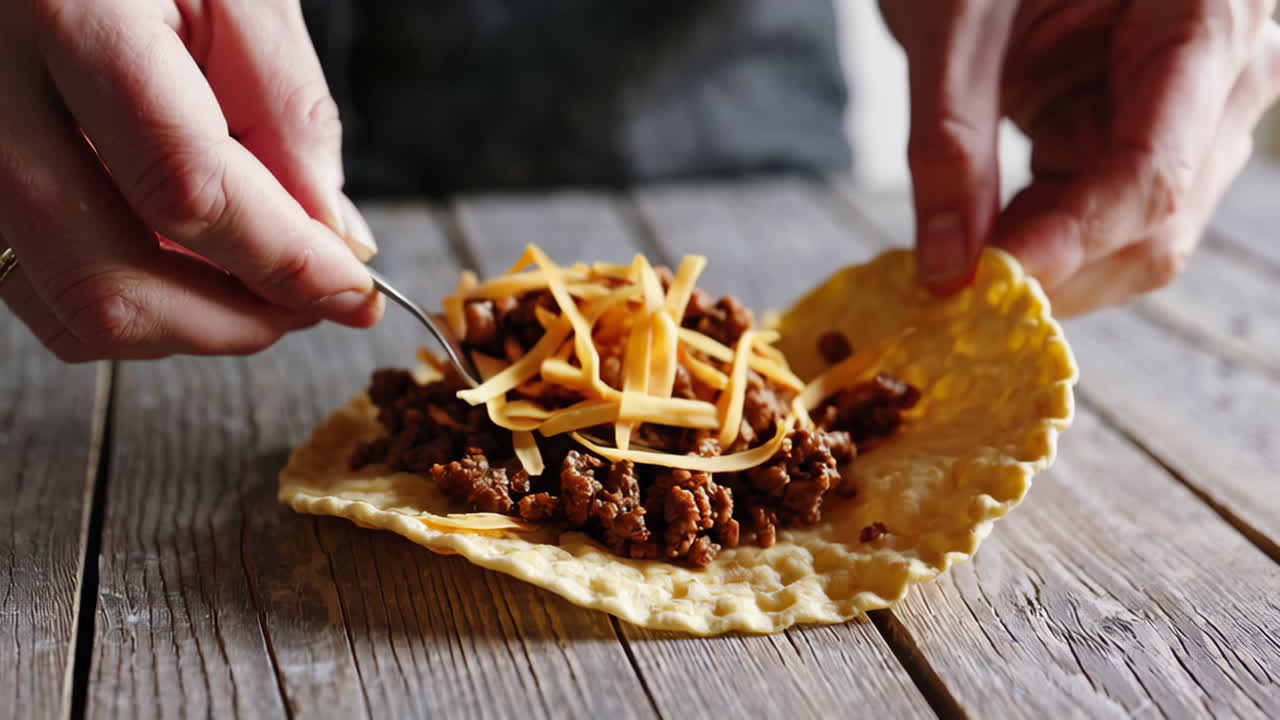 Preparing a Delicious Beef Taco
