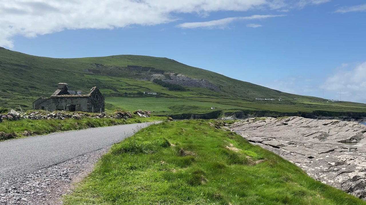 Ireland Epic Locations ruins of cottage near beach Valencia Island Kerry