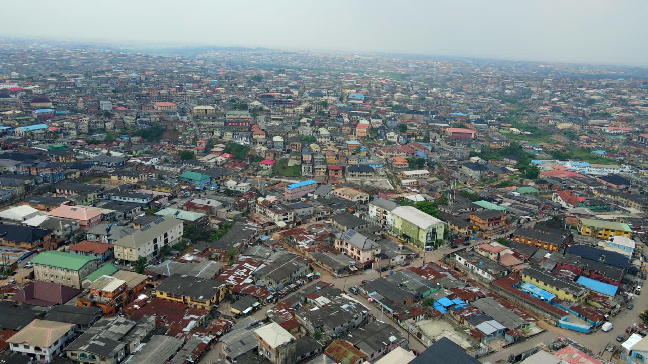 Ariel view shot of lagos state Nigeria